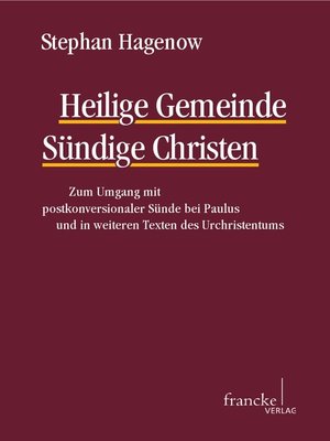 cover image of Heilige Gemeinde--Sündige Christen